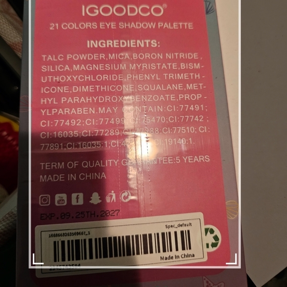 igoodco Eyeshadow pallette - Picture 2 of 3